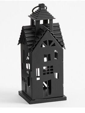 Pottery Barn Haunted House Lantern